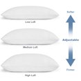 thumbnail image 2 of GELBIY Oreillers de Lit 2 Pack, Taille Standard, Hauteur Réglable, Collection Hôtel - 20 x 26 Pouces, 2 of 7