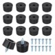 thumbnail image 1 of Uxcell 14 Pies de Goma para Tabla de Cortar Antideslizantes Tornillo Negro 13mmx7mm (ODxH), 1 of 6