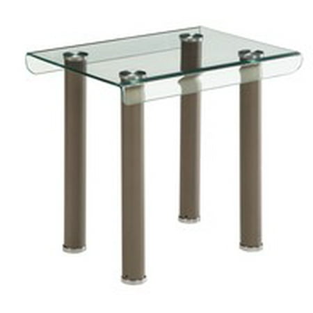 Collete Bent Glass End Table