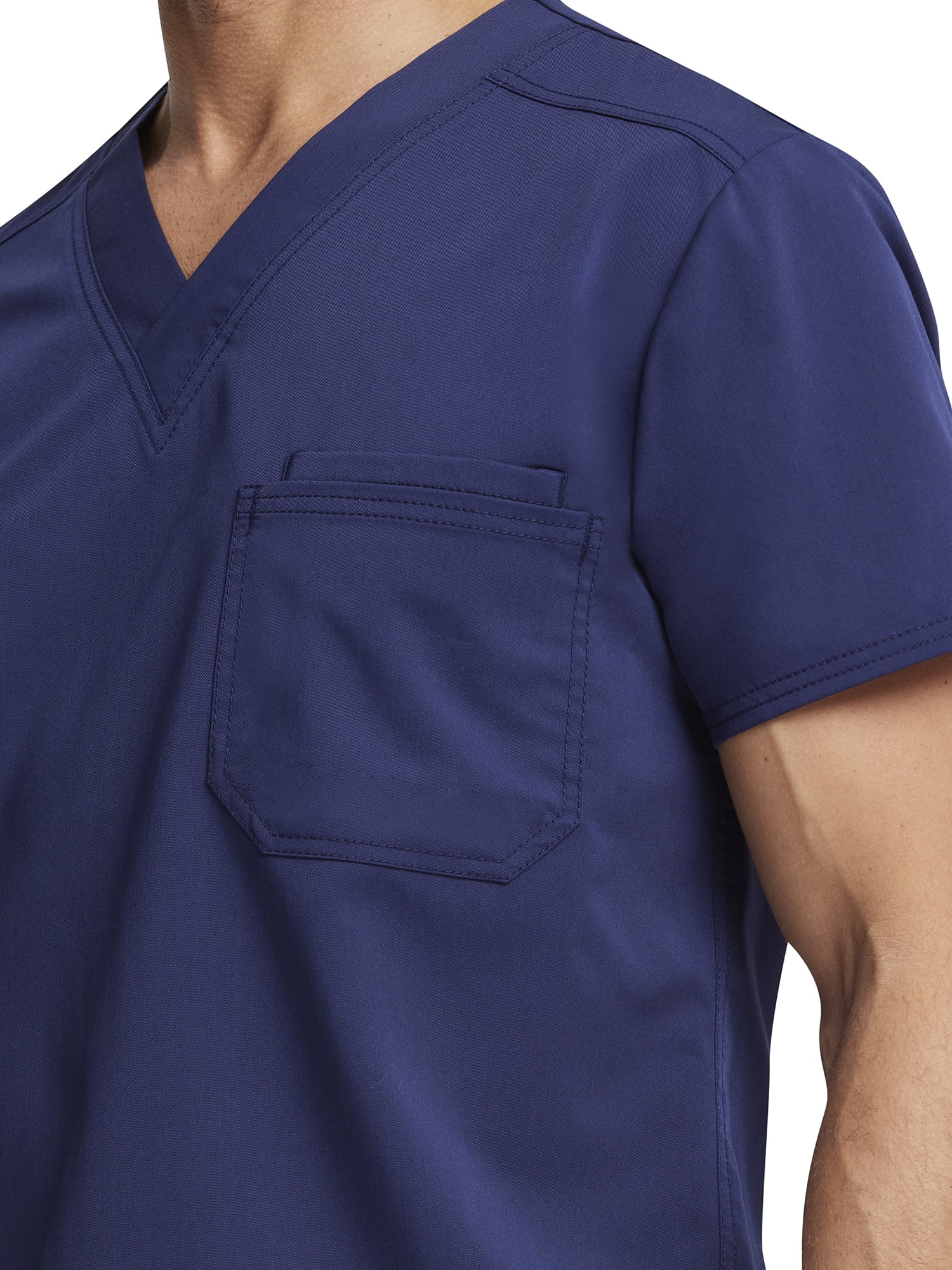 Scrubstar Men's Ultimate Stretch Antimicrobial Fabric Technology V-Neck Tuck In Scrub Top WD854A