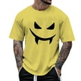 thumbnail image 1 of YDLCAFD Male Print Theme T Shirt Printed Solid Color Short Sleeve Top, 1 of 4
