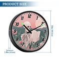 thumbnail image 3 of Dailycode Night Light Wall Clock Glow in The Dark 12 inch Battery Operated Silent Luminous Clocks, Skeleton Skull Read Book, 3 of 8