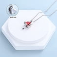 thumbnail image 5 of Ashes Crystal Urn Necklace for Ashes Cremation Heart Memorial 316L Stainless Steel Memorial Pendant Keepsake for Women Men Loved Ones for Human Pet Ashes, 5 of 7