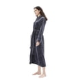 thumbnail image 2 of Forro polar largo y cálido de felpa Robe COOVA Premium para mujer, gris, 2 of 6