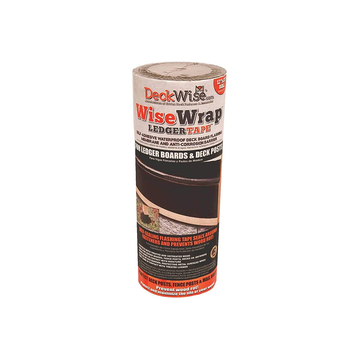Codllyne WiseWrap Deck Ledger Flashing Tape 12" x 25' 2 Pack