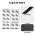 thumbnail image 4 of Naloa SeTurtle27 Car Foot Mat Set of 4 Pieces - Universal Floor Liner Neoprene Full Set Floor Mats for Cars Trucks SUV, 4 of 7