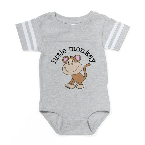 CafePress - Little Monkey - Cute Infant Baby Football Bodysuit