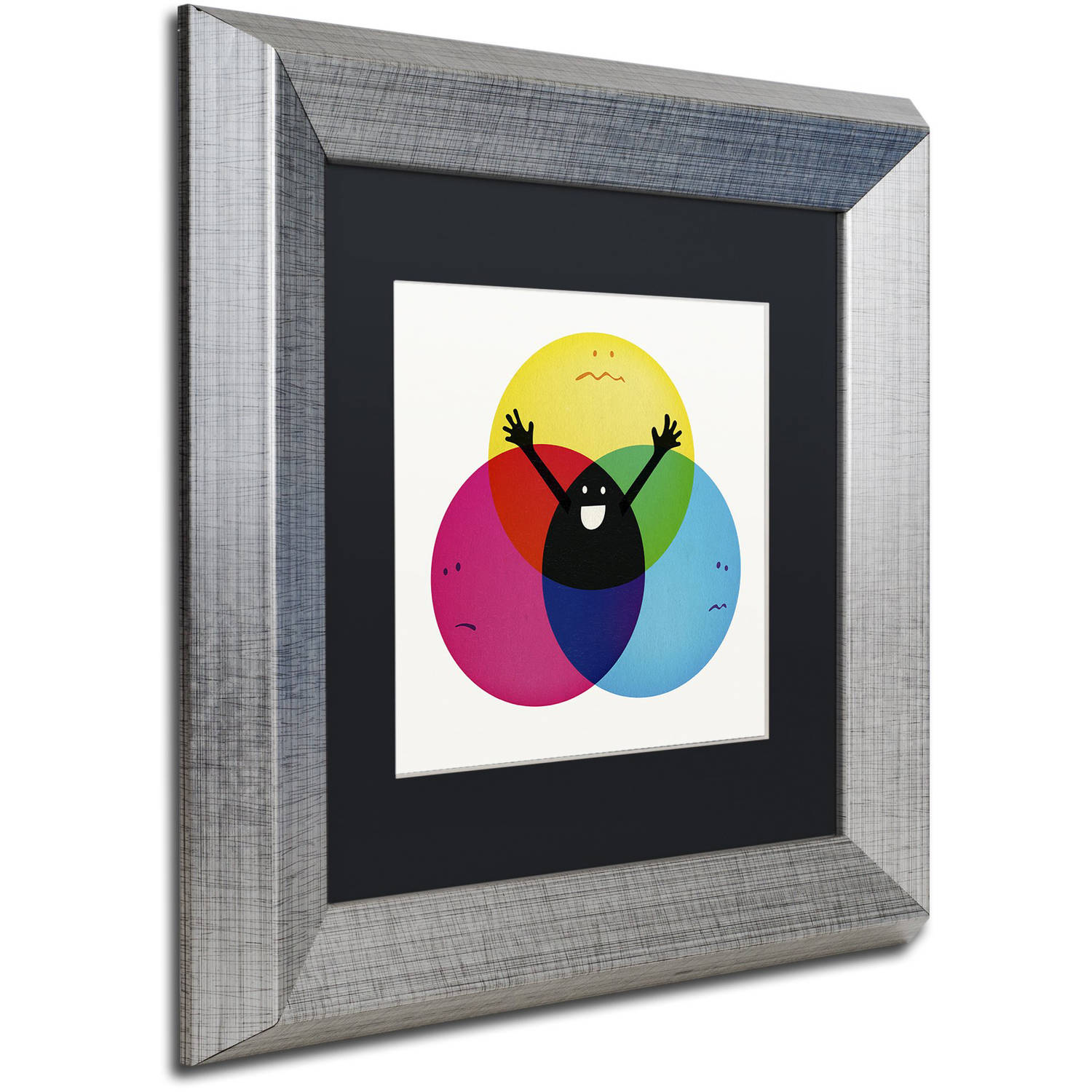 Trademark Fine Art 'Nobody's Child Final' Canvas Art by Robert Farkas, Black Matte, Silver Frame