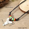 thumbnail image 2 of HUASHENG Style Wooden Bead Tooth Necklace Fashionable Versatile Pendant Creative Vacation Statement Jewelry, 2 of 2