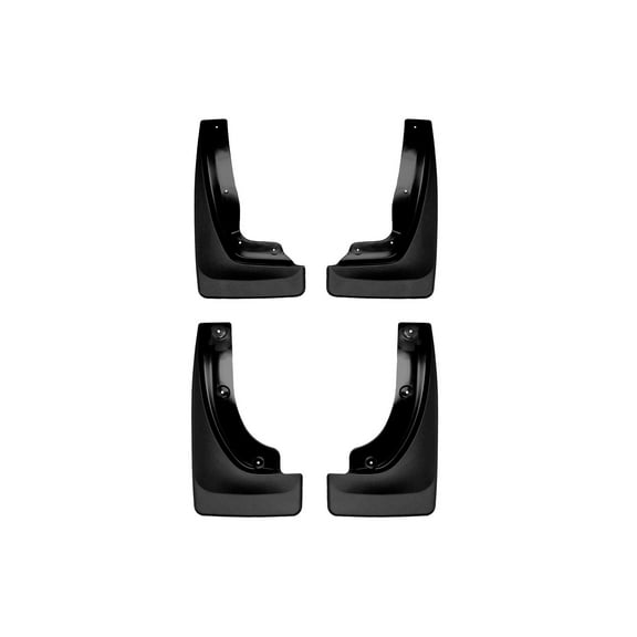 WeatherTech Custom No Drill Splash Guard MudFlaps compatible with 2021-2025 Jeep Grand Cherokee L, Front & Rear Set - Black