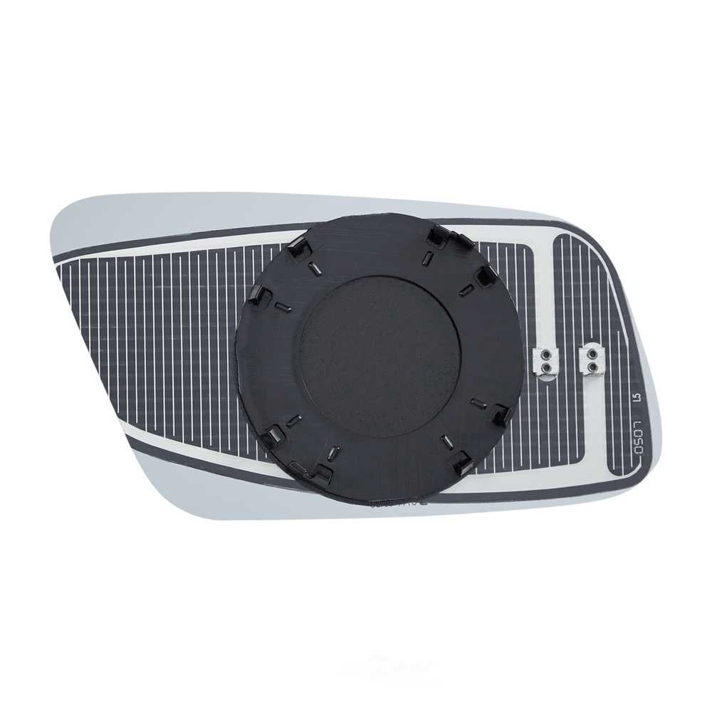 Burco Side View Mirror Replacement Glass with Motor Mount Plate - Blue Glass - 6141HRSG