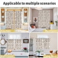 thumbnail image 6 of Farmhouse Khaki Kitchen Curtains 63 Inch Length, Vintage Flower Leaf Botanical Plant Grommet Top Bedroom Living Room Curtains, Light Filtering Cafe Curtain Drapes 2 Panels Set 84''x63'', 6 of 9