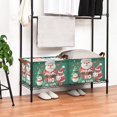 thumbnail image 3 of Yayeee Foldable Storage Basket for Shelves with Handles Waterproof Cloth Bins, Cute Christmas Pattern, 3 of 7
