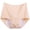 Khaki, variant on dianhelloya Women Casual High Waist Menstrual Period Leak Proof Underwear Cotton Briefs