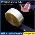 thumbnail image 2 of Paquete de tubos termorretráctiles de PVC para batería 18650 de 1/5/20 m, 10 mm ~ 100 mm, envoltura de película aislante, funda de cable de protección de litio transparente, 2 of 5