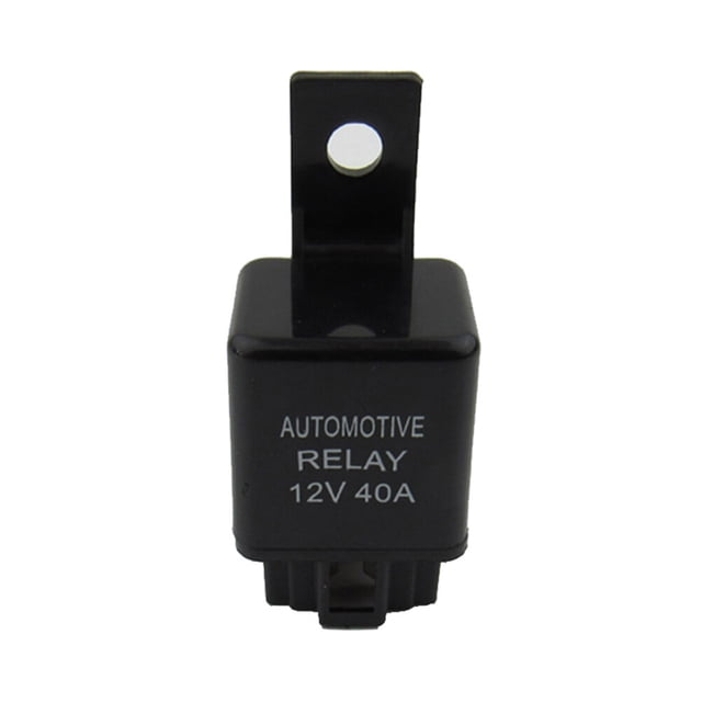 CIMAXIC 12V 40A Car Relay Relay Light Automotive 4 Pin Socket Normally Open Conditioning Air Relay Tool (Black),2.36"X1.1"X0.98"
