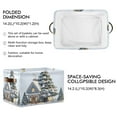 thumbnail image 2 of Ryvnso Snow Christmas Tree Storage Basket Large Bin Foldable Boxes Toys Organizer 14.2x10.2x8.3in 1 PC, 2 of 8