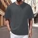 thumbnail image 2 of Camiseta de manga corta con estrellas para hombre: cuello redondo, corte holgado, diseño brillante, cómoda e informal, poliéster, adecuada para el día a día y para fiestas., 2 of 5