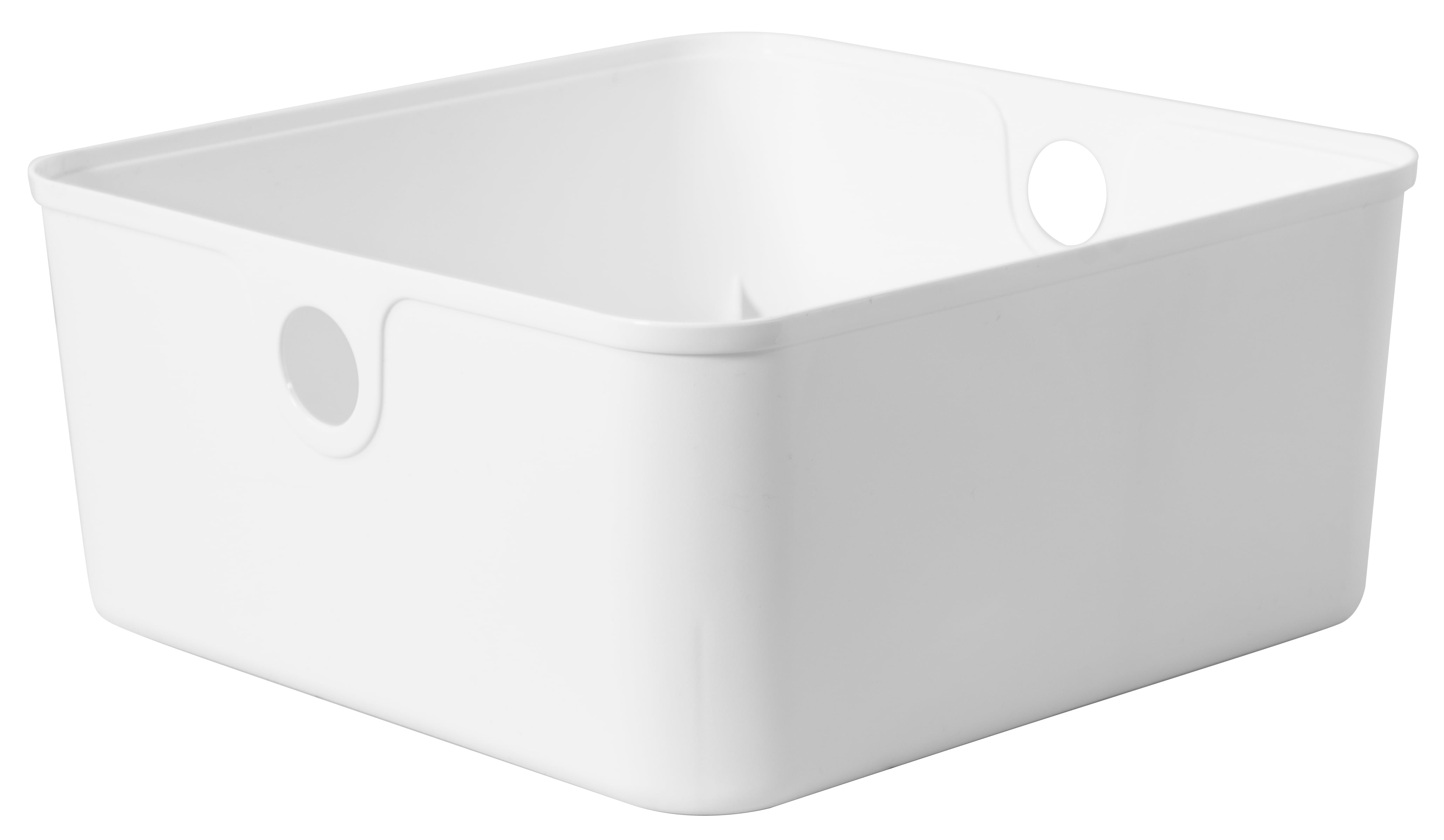 Home Logic Hefty 11" Half Plastic Bin, White, used in most modular storage  systems - Walmart.com