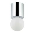 thumbnail image 3 of Dainolite  Theron 1 Light Flush Mount - Globe - Matte Black Finish, 3 of 3
