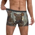 thumbnail image 2 of Salouo Steampunk Space Mice Warriors Print Men's Boxer Briefs,Breathable Underwear Elastic Waistband Briefs for Men -Small, 2 of 8