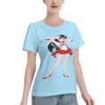 thumbnail image 2 of Women's Basic Short Sleeve T-Shirt Sailor Moon Rei Hono, 2 of 6
