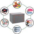thumbnail image 4 of Manijas transparentes para ventanas Organización de armarios Cestas de almacenamiento de ropa Contenedores plegables Dormitorio 66L, 4 of 5