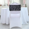 thumbnail image 5 of BalsaCircle 5 Black 10" Big Payette Sequined Chair Sashes Events Catering, 5 of 8