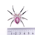 thumbnail image 2 of Broche de araña Zulema Clip de cristal rosa, 2 of 8