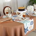 thumbnail image 6 of Table Runner 72 Inches Long for Kitchen Dining, Teal Blue Brown Starfish Coastal Dresser Scarf Farmhouse, Dining Table Decorations for Wedding/Parties, Summer Beach Nautical Coral Sea 14 x 72 In, 6 of 9