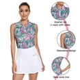 thumbnail image 2 of Womens Golf Shirt Zip Up Sleeveless Polo Shirts Collared Tennis Tank Top UPF 50+ Quick Dry Athletic Shirt, 2 of 6