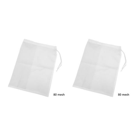 

Redempion Coffee Strainer Bag Nylon Milk Juice Strainer Mesh Reusable Tea Kitchen Filter Bag 80 Mesh ( 80 mesh 20*30cm ) 2PCS