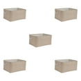 thumbnail image 2 of maskred Sac de Rangement Robuste et Durable pour Armoire pour Espace Bien Organisé Boîte de Rangement Pliable avec Poignée en Coton Multifonctions Beige 5 Set, 2 of 6