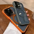 thumbnail image 5 of Solennerer Luxury Magnetic Metal Lens Bumper Protection Case For iPhone 16 15 14 13 12 11 Pro Max 16 Plus Wireless Charge Hard Clear Cover, 5 of 22