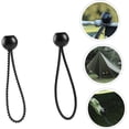 thumbnail image 5 of 10 Pcs Elastic Cord Straps Tent for Camping Black Bungee Cords Black Ties Tarp Bungee Straps Canopy Bungee Cords Elastic Rope Bungee Cords Nylon, Plastic Bungee Balls Storage, 5 of 5