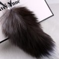 thumbnail image 1 of black Fox Tail Keychain, Fashion Fluffy Furry Tail, Beautiful Faux Fur Tail Cosplay Toy for Handbag Backpack, 1 of 5
