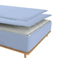 thumbnail image 2 of Sheet has Zipper Fitted Sheet, (King Size 76x80) 10 Inch Deep Pocket, 100% Egyptian Cotton, 800 TC, Solid Light Blue Color., 2 of 10