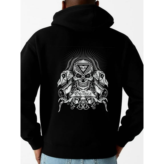 Gothic Skull Hoodie hoodies fire skeleton for men sweater hoodie black Warm and lightweight, suitable for winter sports and casual wear Christmas idk 3d Retro Unisex Shirt Printed tshirts