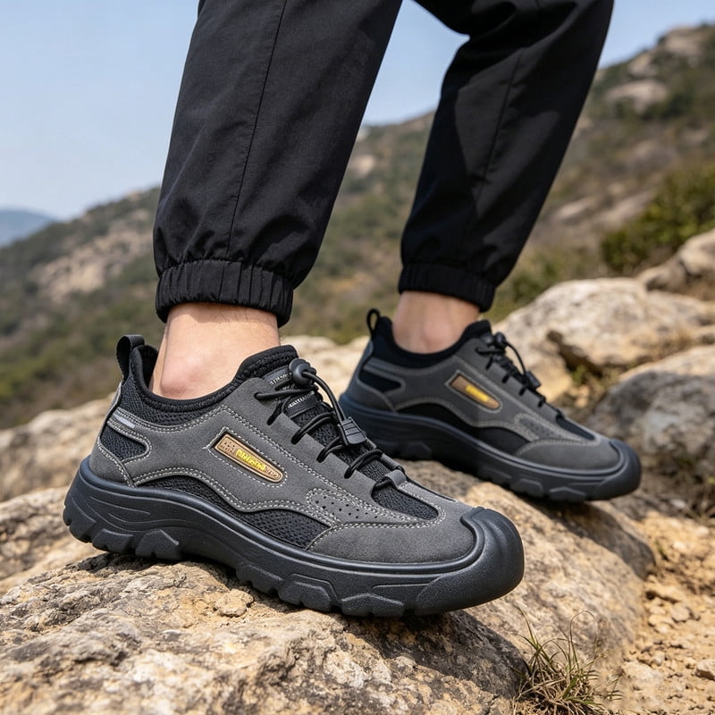 CHICVOMEY Hiking Shoes for Men Women Anti Slip Wear Resistant Soft Sole Slip On Lightweight Outdoor Trekking Sneakers for Trail Camping Hiking
