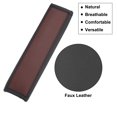 thumbnail image 4 of Unique Bargains 2pcs Universal Car Seat Belt Cover Pads Shoulder Seatbelt Pads Cover Faux Leather Hole Black Wine Red, 4 of 7