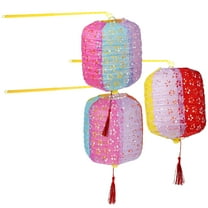 GOOHOCHY 3 Pcs Glowing Paper Lantern Lovely Lantern Reusable Lantern Child Size 1