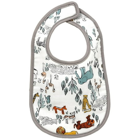 - Brand New DwellStudio Muslin Bib, Safari, High-quality