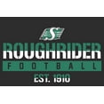 thumbnail image 2 of CFL Saskatchewan Roughriders Football Stripe Black X-Large T-Shirt, 2 of 4