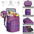 thumbnail image 4 of Rustic Plaid Soft Cooler Bag - 20L Insulated Leakproof Backpack Cooler for Picnics, Travel & Daily Use, 4 of 5