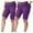 Purple, variant on dazeni 2 Pack Plus Size Biker Shorts for Women(1X-5X)-High Waisted Non-See Through Workout Super Soft Yoga Shorts Casual Basic Elastic Waisted Shorts