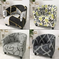 Tub Chair Covers for Armchairs, Tub Sofa Slipcover Polyester Fiber Club Chair Slipcover Stretch Armchair Slipcover Removable Washable Sofa Couch Cover for Dining Living Room Office Reception