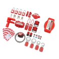 thumbnail image 1 of Juego De Combinación De Bloqueo Y Etiquetado, Kit De Candados Eléctricos De 47 Piezas Estuche De Transporte De Carcasa De Plástico ABS Multifuncional Para Escenas De Reparación, 1 of 7