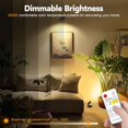 thumbnail image 4 of Wireless LED Spotlight Indoor, Rechargeable Battery Operated Floor Uplighting Indoor, Picture Light with Remote Timer and Dimmable, Accent Spot Lights Stick on Wall Light for Plants Pictures Artwork, 4 of 8