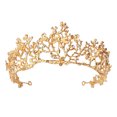 thumbnail image 1 of Exquisite Wedding Tiara Retro Style Bridal Tiara Ornament Rhinestone Design Bridal Tiara Decor, 1 of 8
