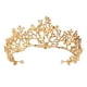 thumbnail image 1 of KAKOWELY Exquisita tiara de boda estilo retro, adorno de tiara nupcial, diseño de diamantes de imitación, decoración de tiara nupcial, 1 of 5